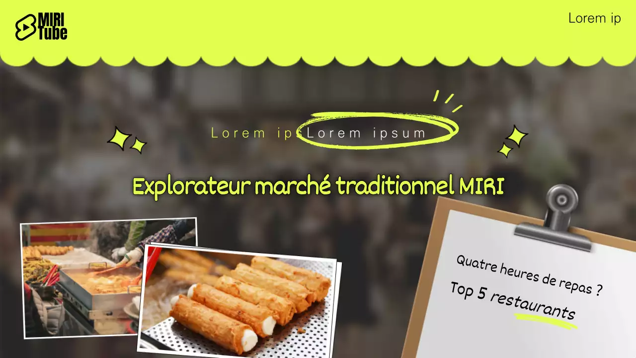 Promouvoir les aliments simples du marché en vert et noir