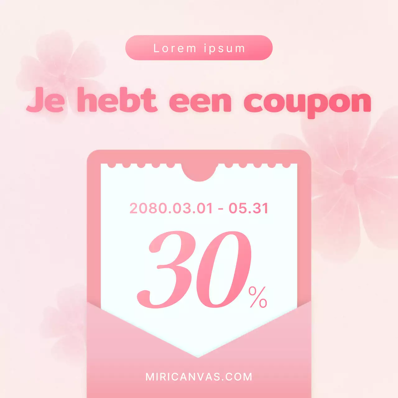 Een mooie voorjaarsadvertentie in geel en lichtblauw