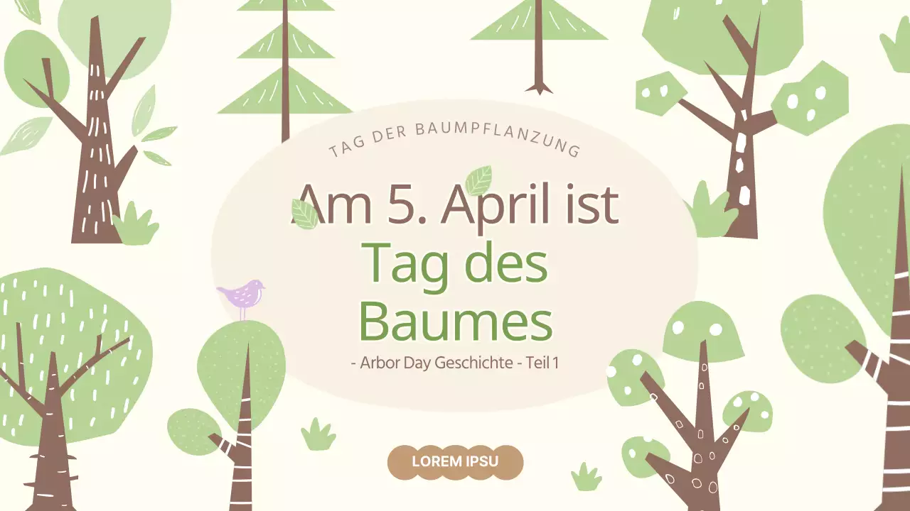 Grüne und braune Ressourcen zum Arbor Day