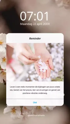 Bruin en Wit Minimaal Citaat Herinnering