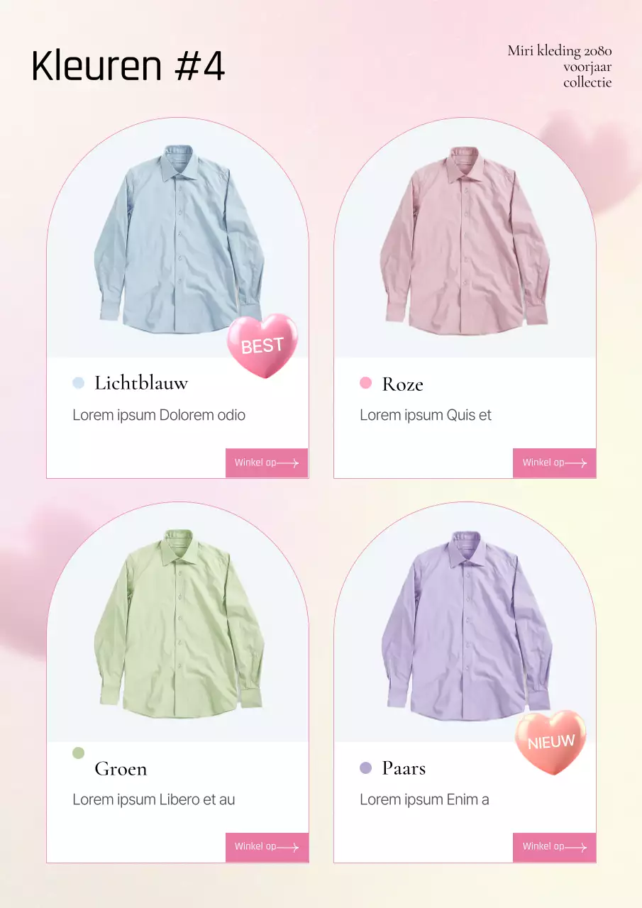 Promoot de trendy lentemode in roze Productbeschrijving