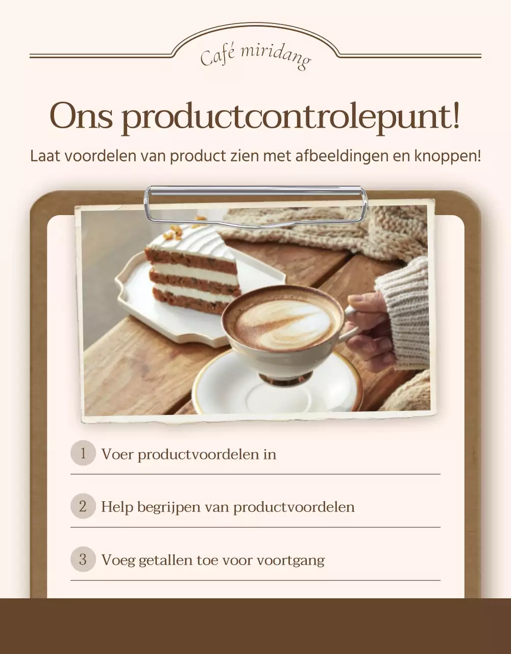 Checkpoints of advertenties voor vintage detailpagina's in ivoor en beige