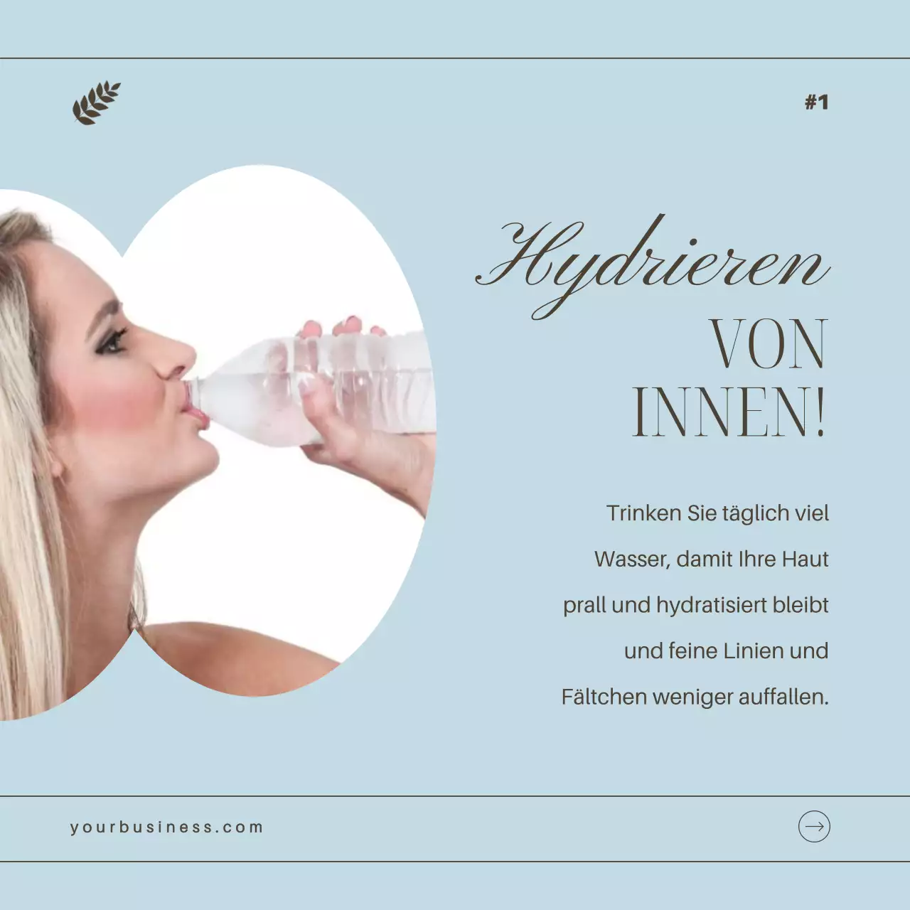 Himmelblau und Braun Elegante Hautpflege Geheimtipps Ratgeber