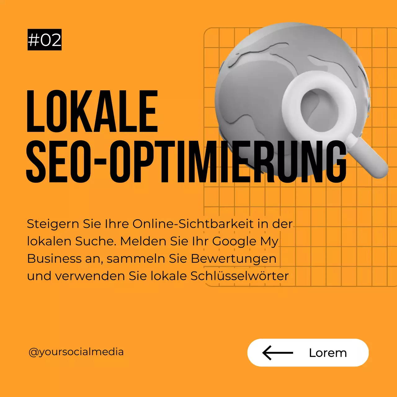 Orange-grauer Leitfaden für eine mutige Verkaufsstrategie für kleine Unternehmen