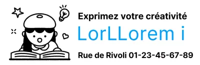 Conception promotionnelle d'une école avec illustration d'un enfant lisant un livre