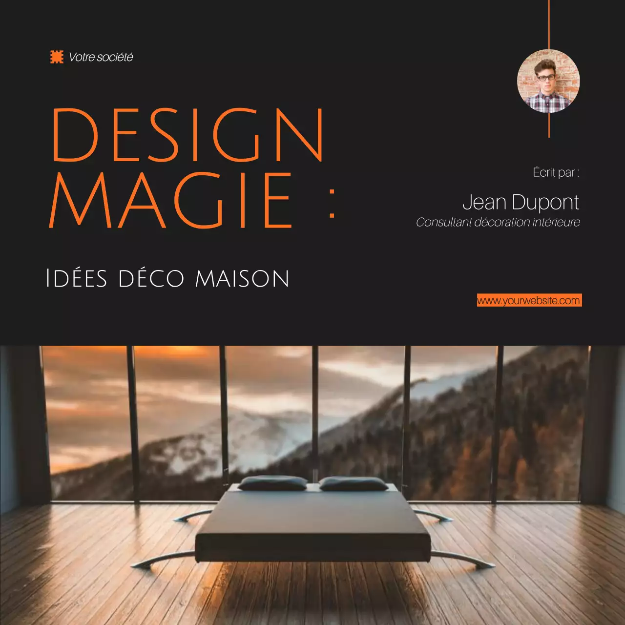 Guide des idées de décoration d'intérieur élégantes noir-orange