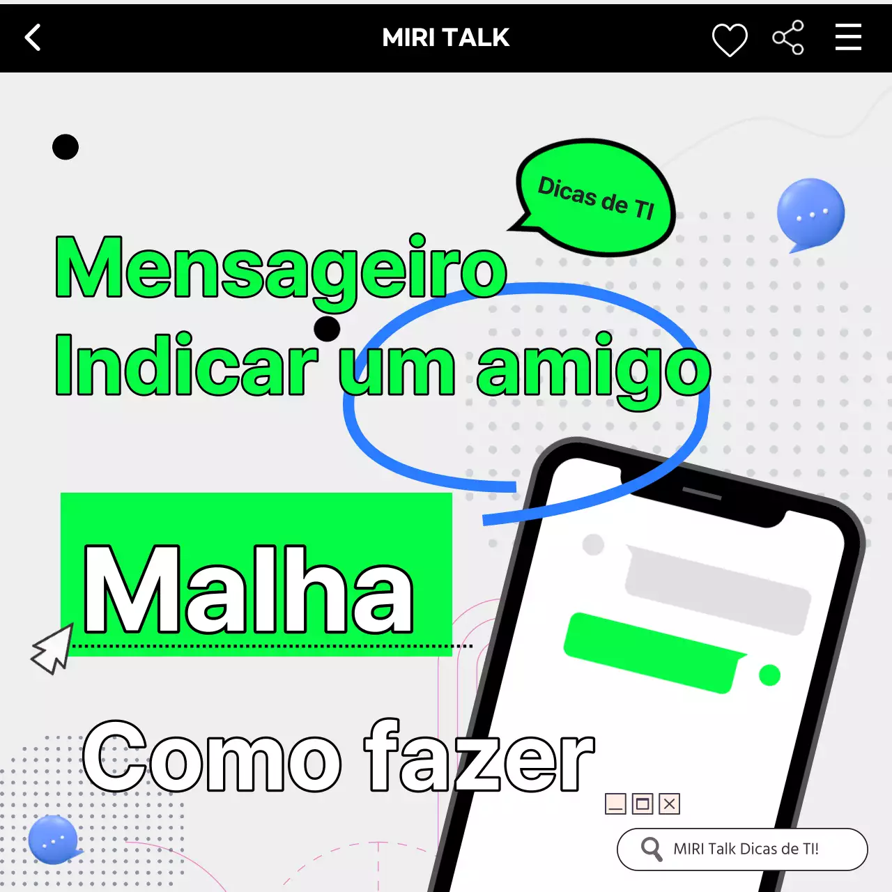 Explicação de um revendedor de telemóveis kitsch em verde e preto