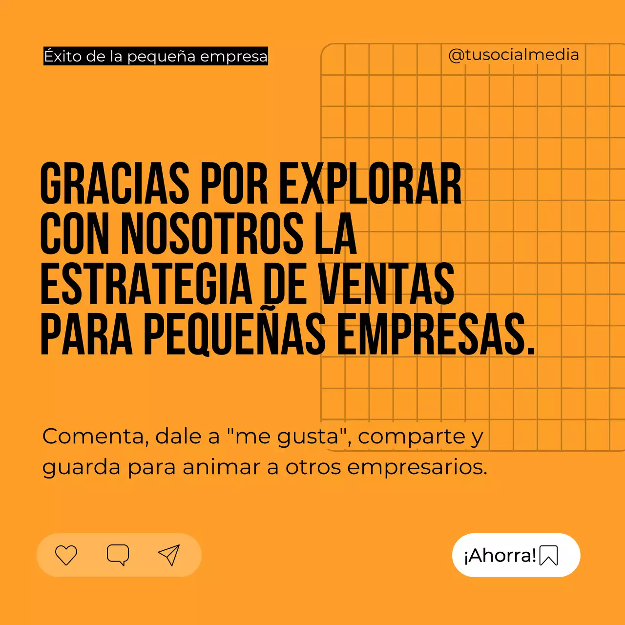 Guía de estrategia de ventas naranja y gris para pequeñas empresas