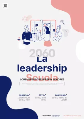 Promuovere un semplice programma di leadership in rosa e blu navy