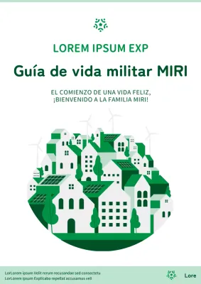 Guía para vivir en una mudanza minimalista en blanco y verde