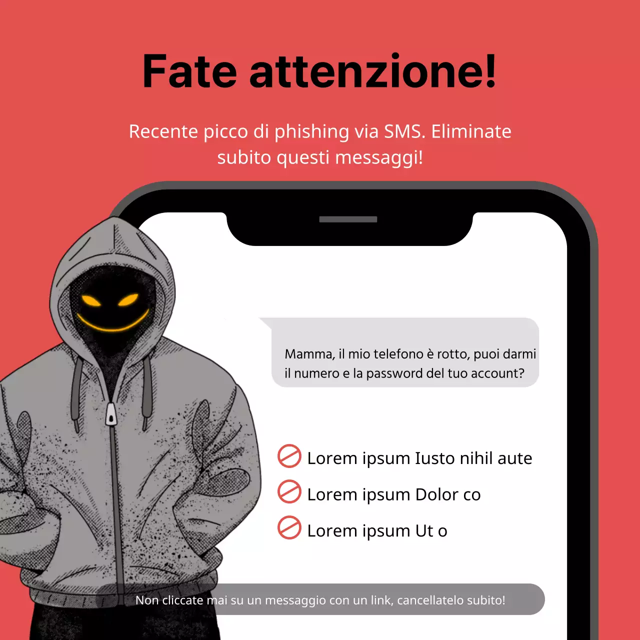 Promuovere i contenuti della polizia in blu e bianco