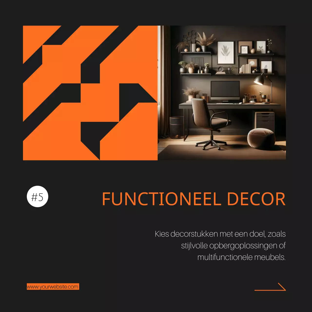 Zwart Oranje Elegante Home Decor Ideeën Gids