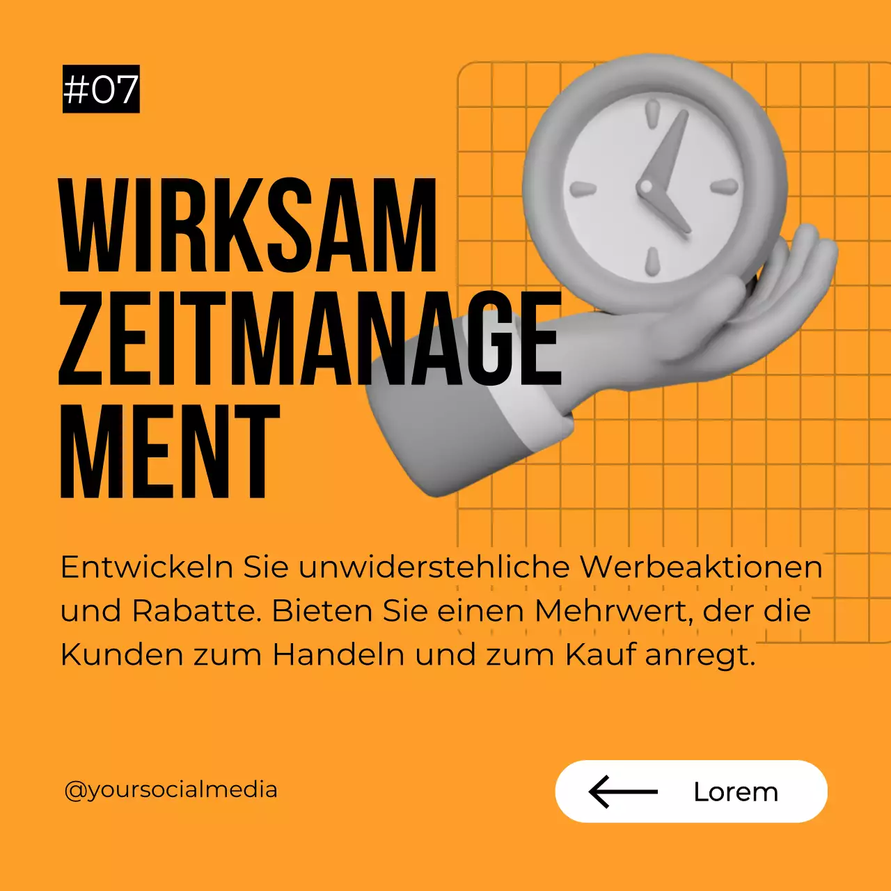 Orange-grauer Leitfaden für eine mutige Verkaufsstrategie für kleine Unternehmen