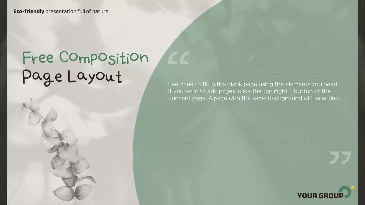 Green Minimal Nature Presentation