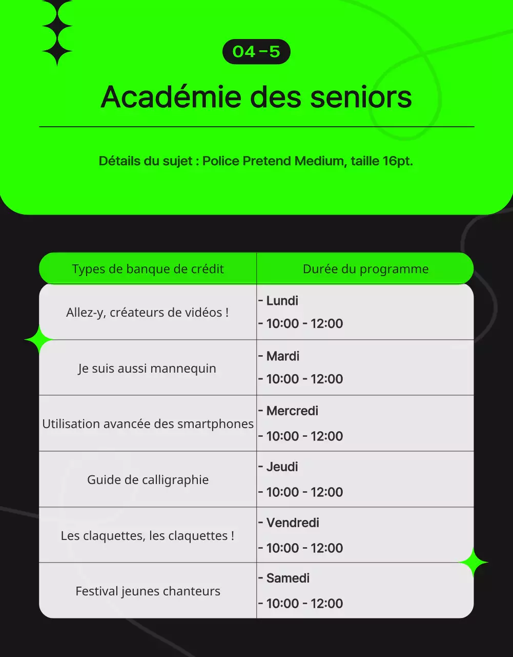 Promouvoir un centre moderne d'apprentissage tout au long de la vie en marron et noir
