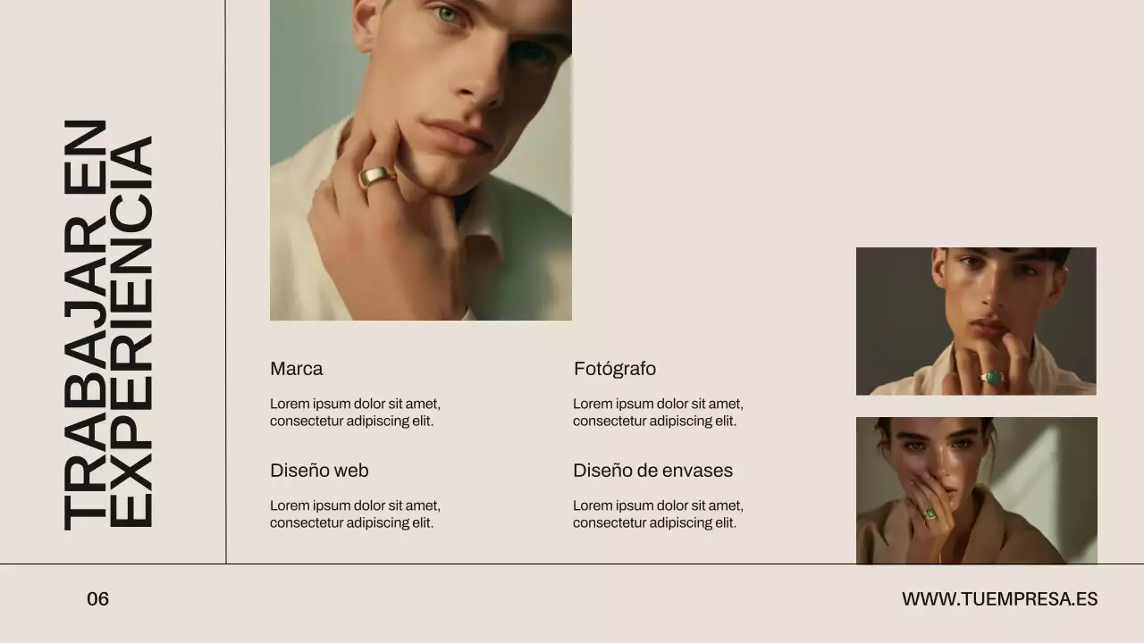 Cartera de diseño creativo minimalista en beige y negro