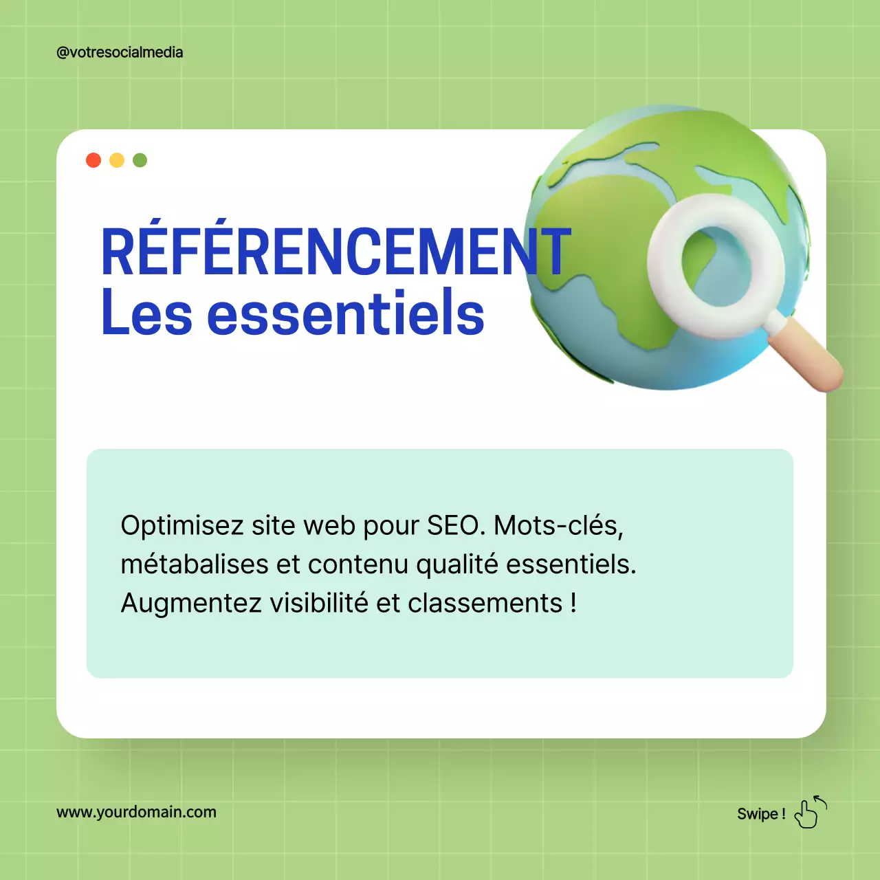 Green and Blue Simple Digital Marketing Tips Guide Strategy