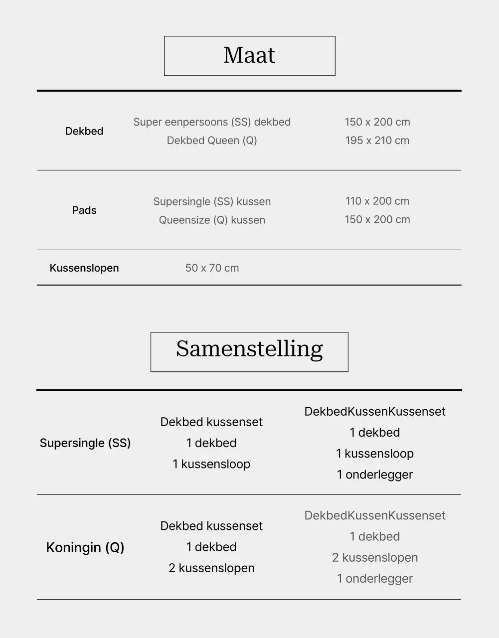 Grijs, modern beddengoed promoten