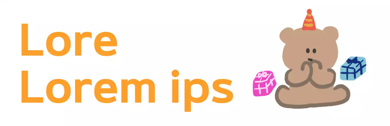 Celebrate joining a company with a cute teddy bear character