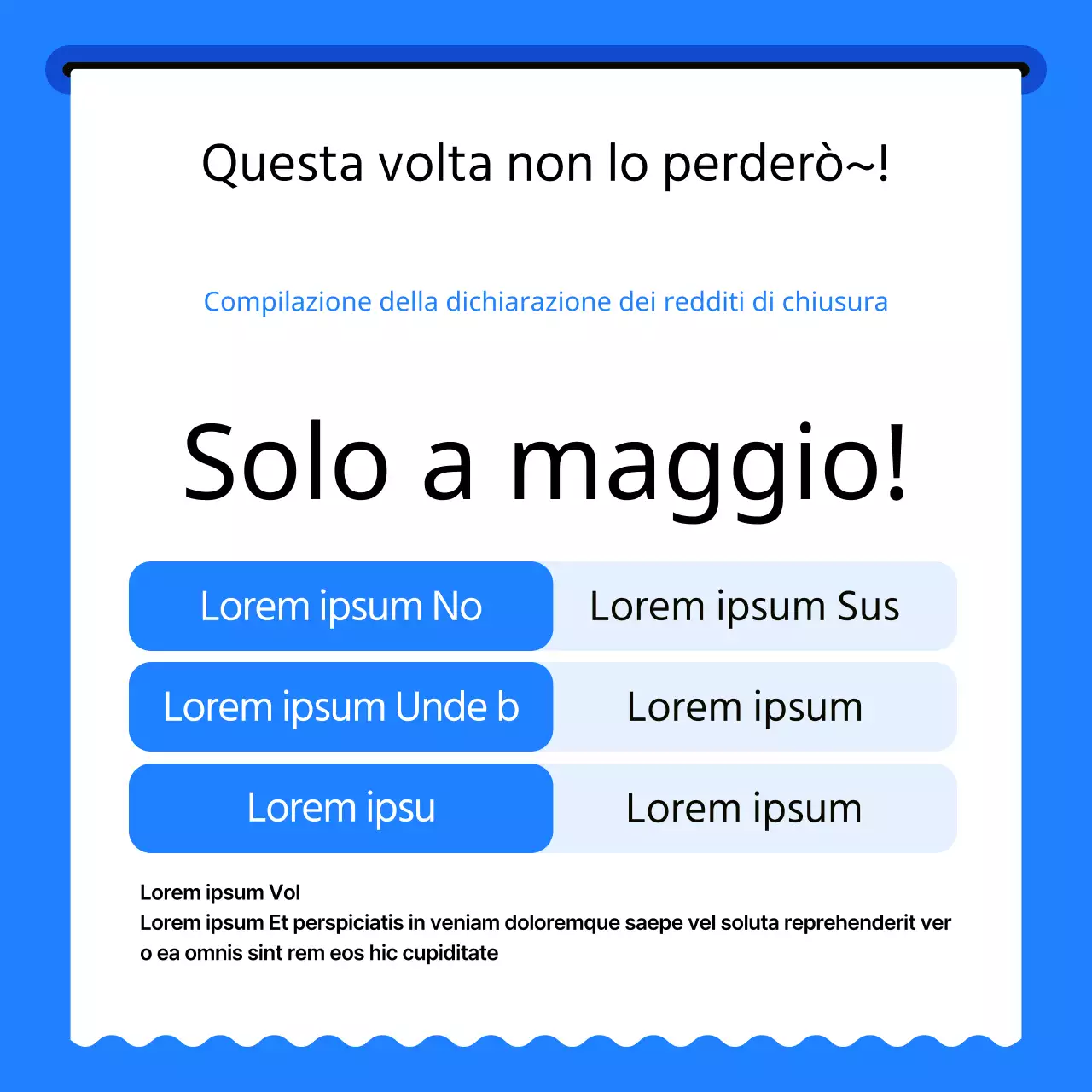 Un'introduzione minimalista alla contabilità fiscale in blu e azzurro
