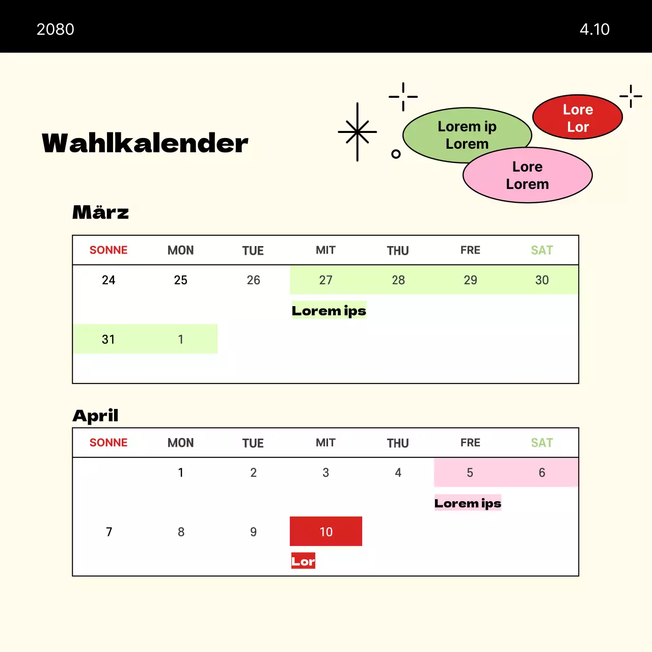 Ein beigefarbener und minimalistischer Leitfaden für die Parlamentswahlen