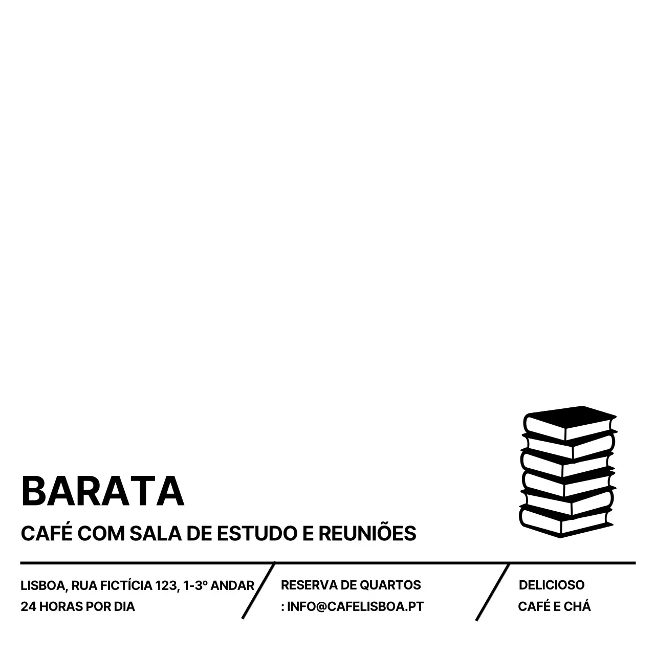 Design limpo e informativo com uma sensação de objetivo
