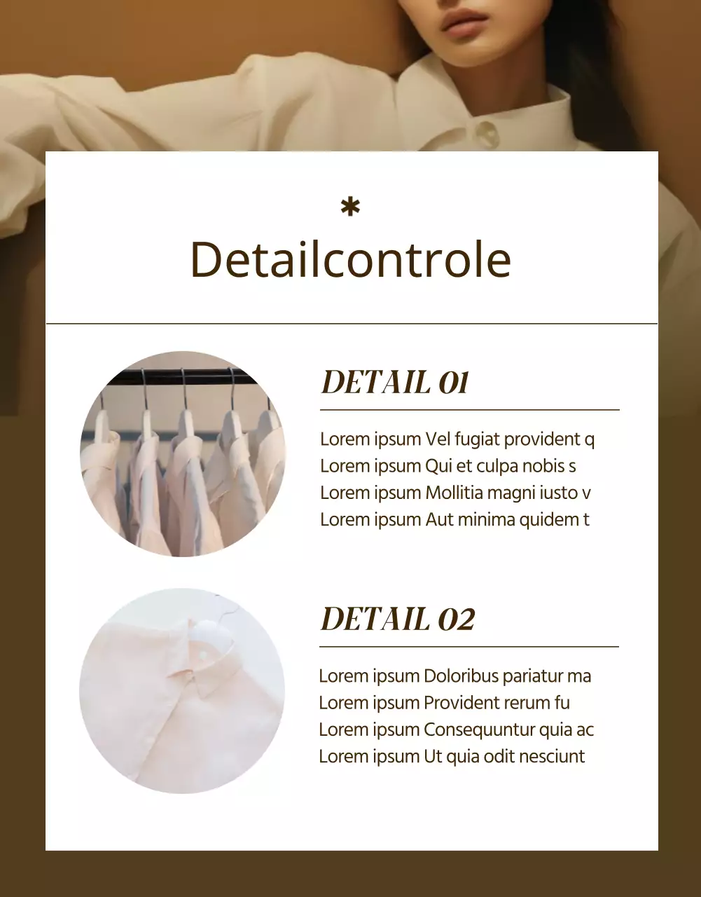 Bevorder eenvoudige mode in beige en bruin