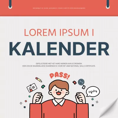 Over de eenvoudige rode en marineblauwe certificering