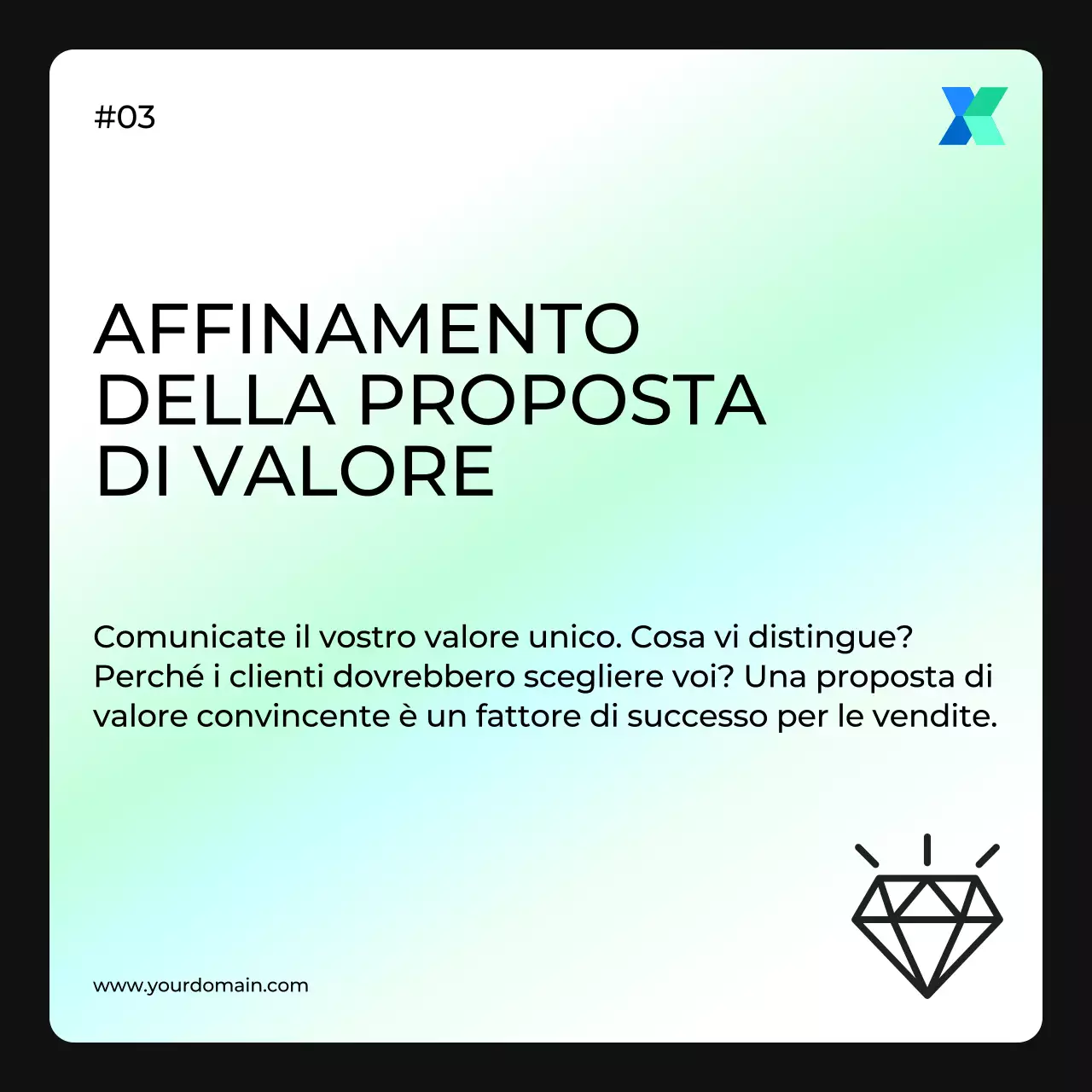 Guida alla strategia di vendita del marketing moderno bianco e verde