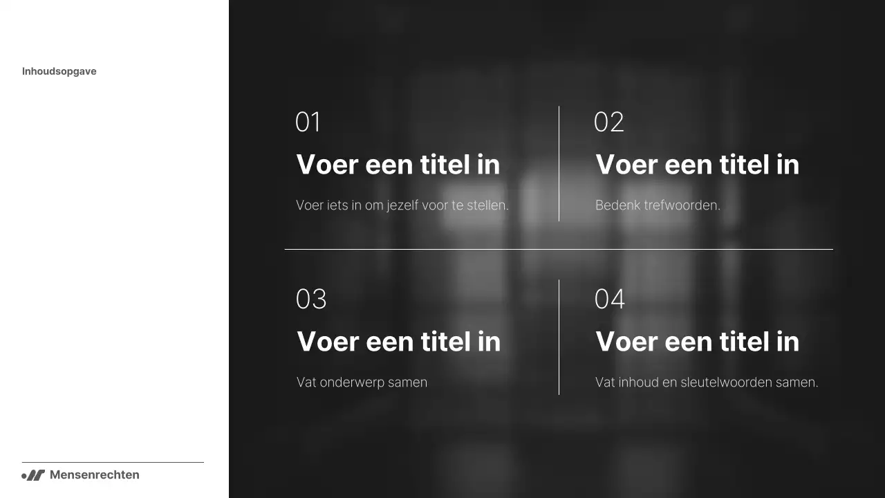 Zwart-wit, eenvoudig maar krachtig rapport voor NGO's