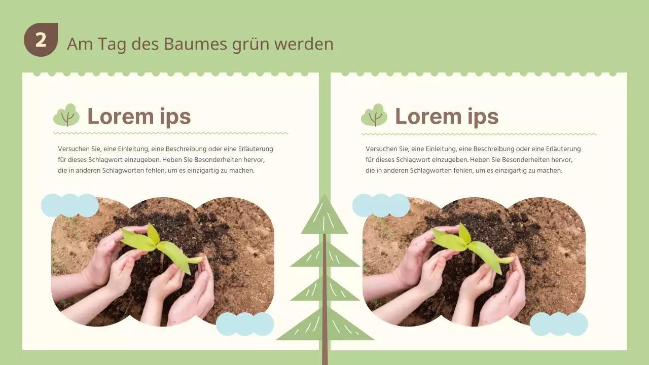 Grüne und braune Ressourcen zum Arbor Day