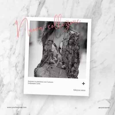 Promuovere il collage di foto di moda moderna grigia