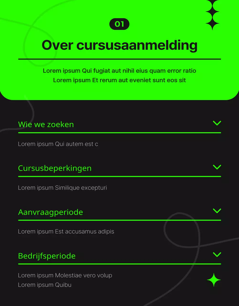 Een modern centrum voor levenslang leren promoten in kastanjebruin en zwart