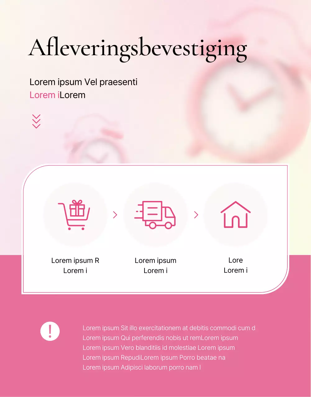 Promoot trendy roze modedetails