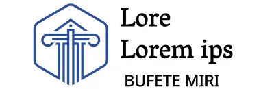 Concepto de bufete de abogados con elementos de líneas lujosas