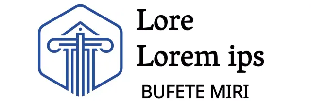 Concepto de bufete de abogados con elementos de líneas lujosas