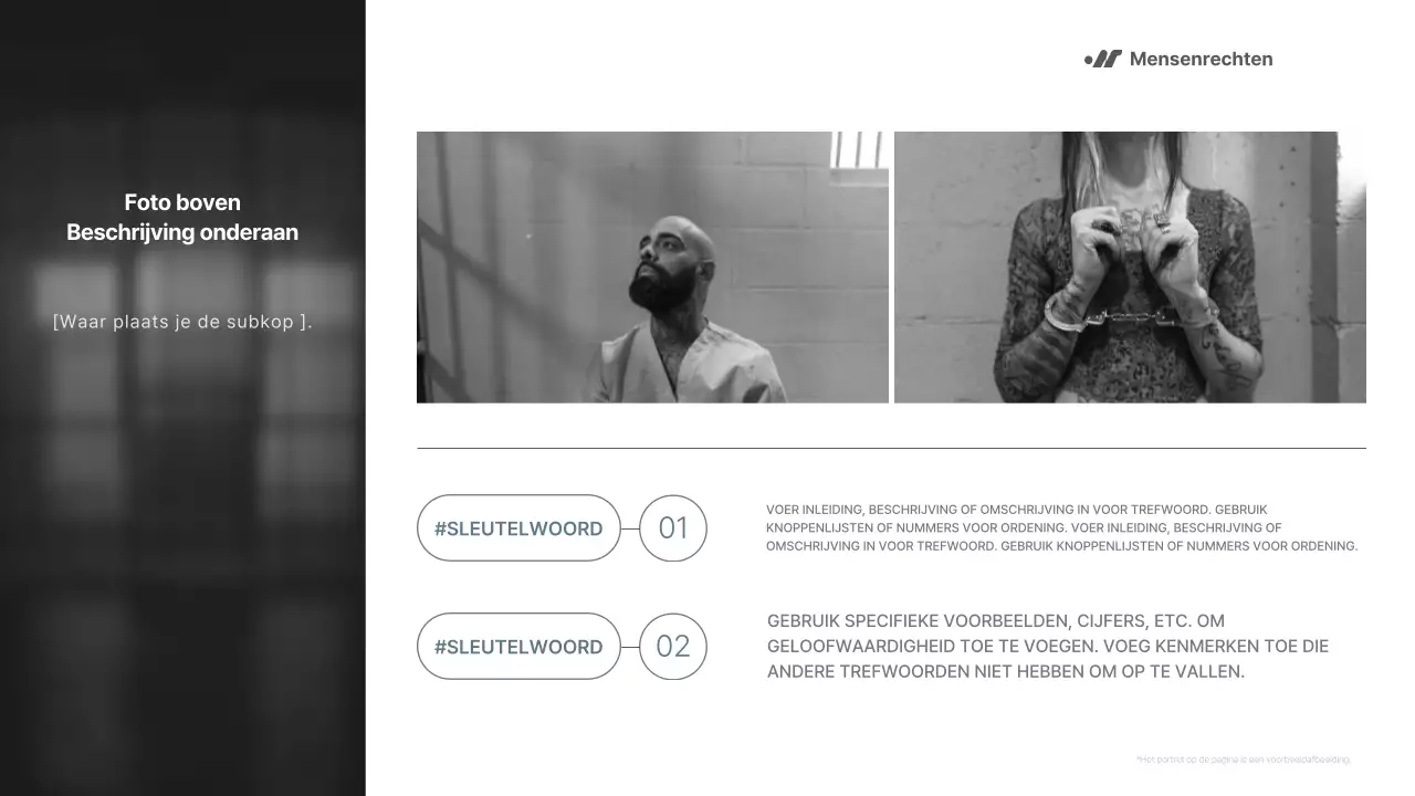 Zwart-wit, eenvoudig maar krachtig rapport voor NGO's