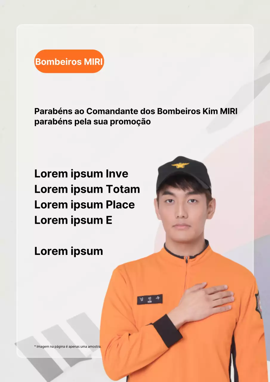 Um simples anúncio de promoção a laranja e branco