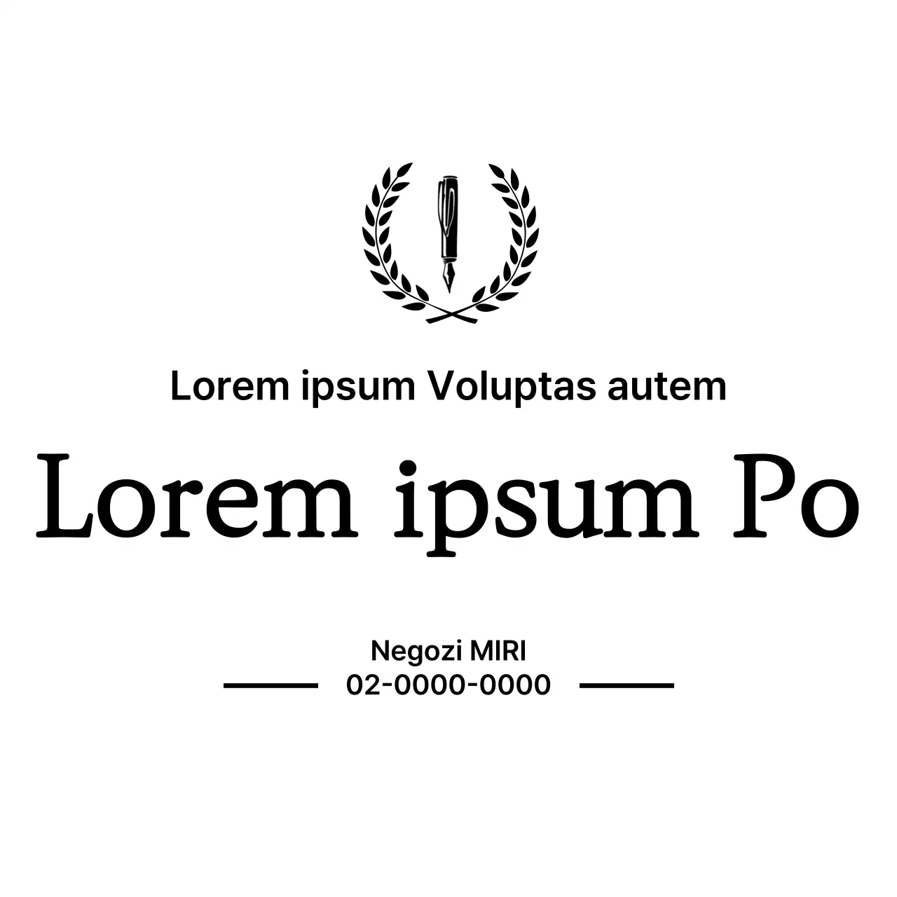 Il design della scuola trasmette peso con una disposizione pulita dei caratteri.