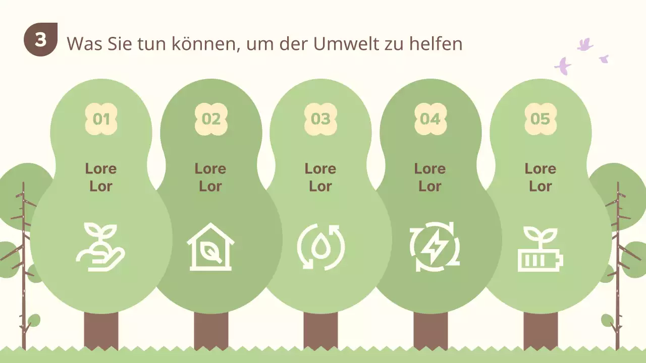 Grüne und braune Ressourcen zum Arbor Day