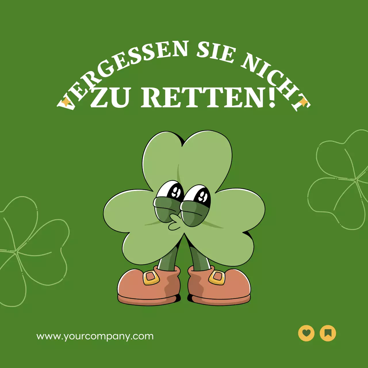 Grün und Beige Einfache St. Patrick Day's Story Werbung