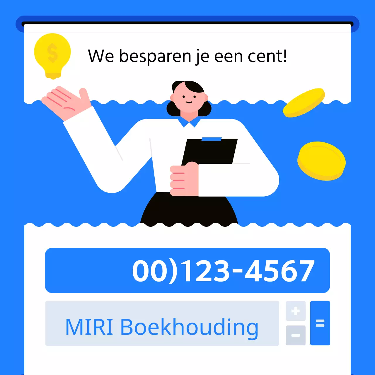Een minimalistische inleiding tot fiscale boekhouding in blauw en lichtblauw