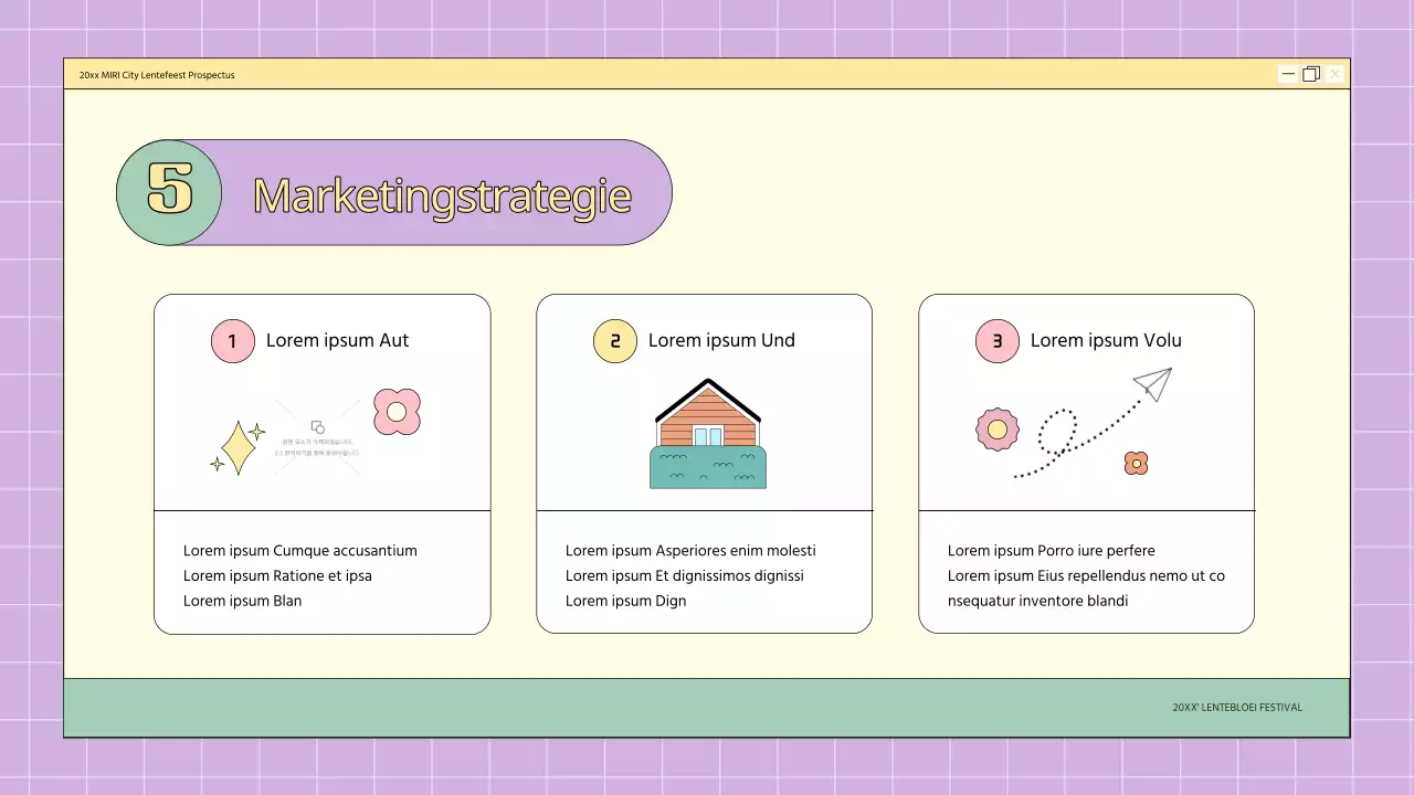 Een kitscherige festivalplanner met bloemen in roze en mauve