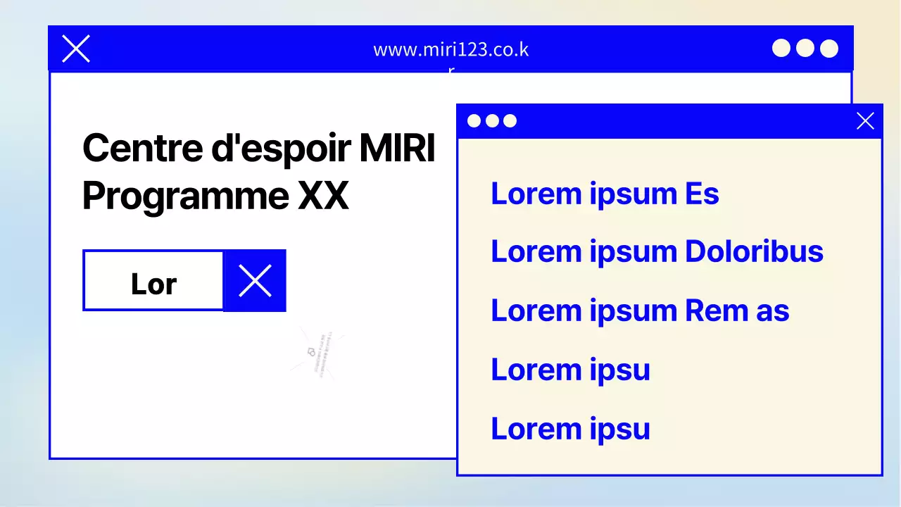 Une lettre de recrutement simple, bleu marine et jaune