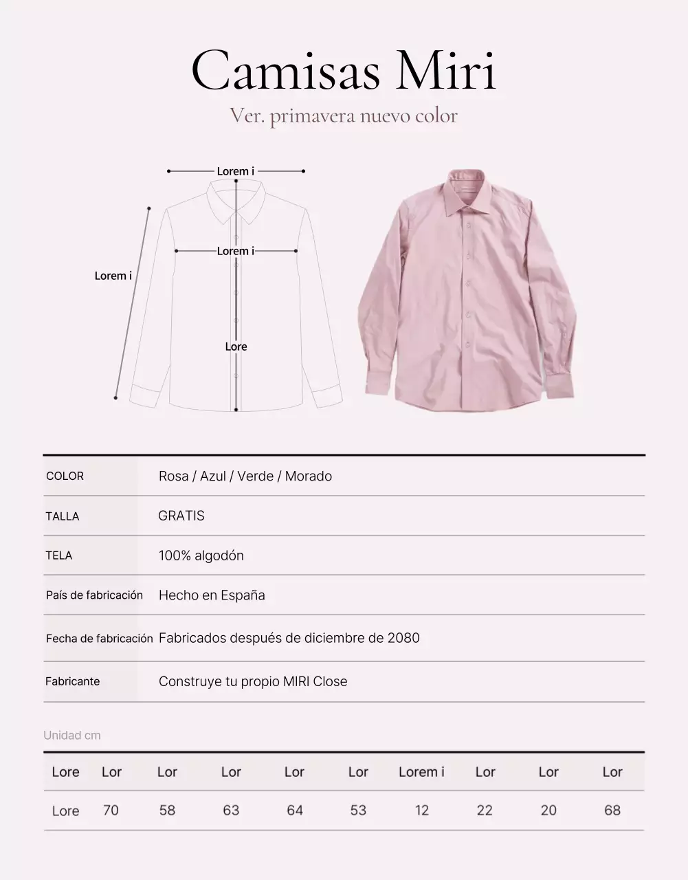 Promocione las páginas de productos de moda de primavera en rosa