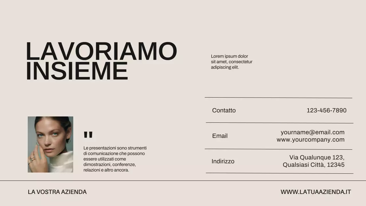 Portafoglio di design creativo minimalista beige e nero