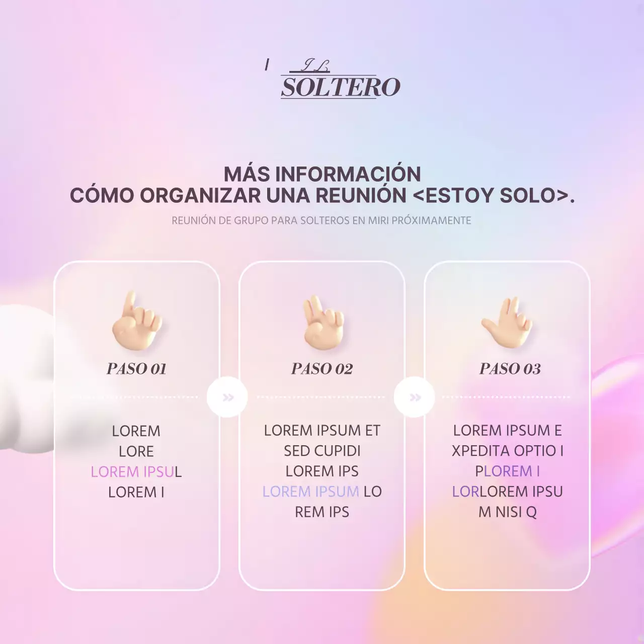 Promover un encuentro municipal rosa y lavanda