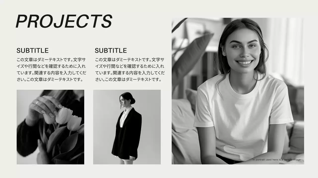 グレー シンプル ビジネス プレゼンテーション