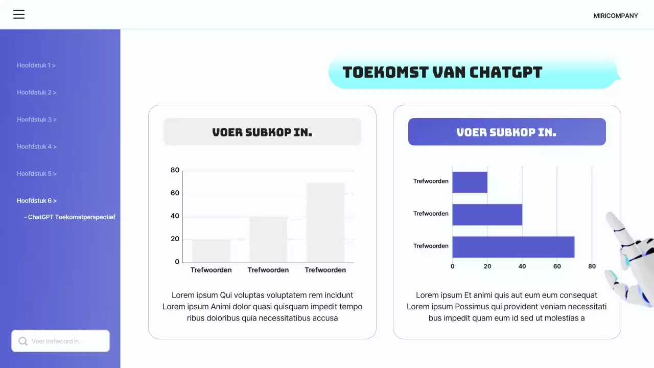 Een eenvoudige blauwe en lichtblauwe introductie tot ChatGPT
