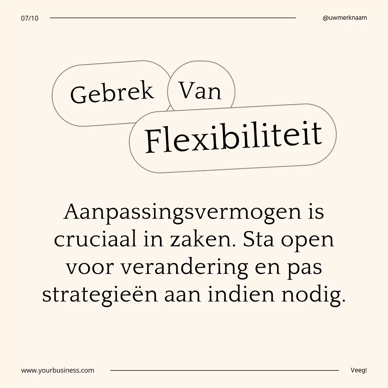 Beige en zwarte minimalistische zakelijke tips voor zelfgroei